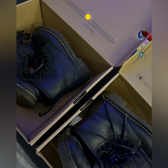 TODDLER 1460 SOFTY T LEATHER LACE UP BOOTS - Picture 2 of 2